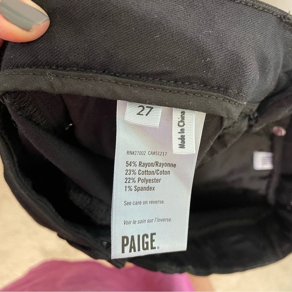 PAIGE Revolve Hoxton Skinny Jeans in Boss Black NWT - Picture 11 of 13